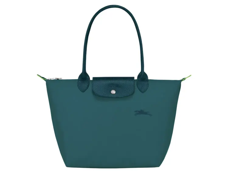 Longchamp Le Pliage Green Medium Tote Bag Peacock