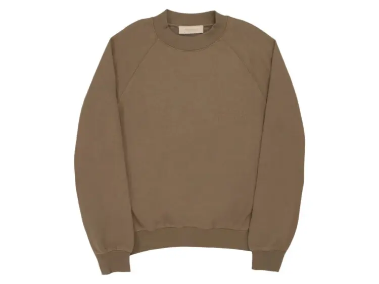 fear of god essentials crewneck wood