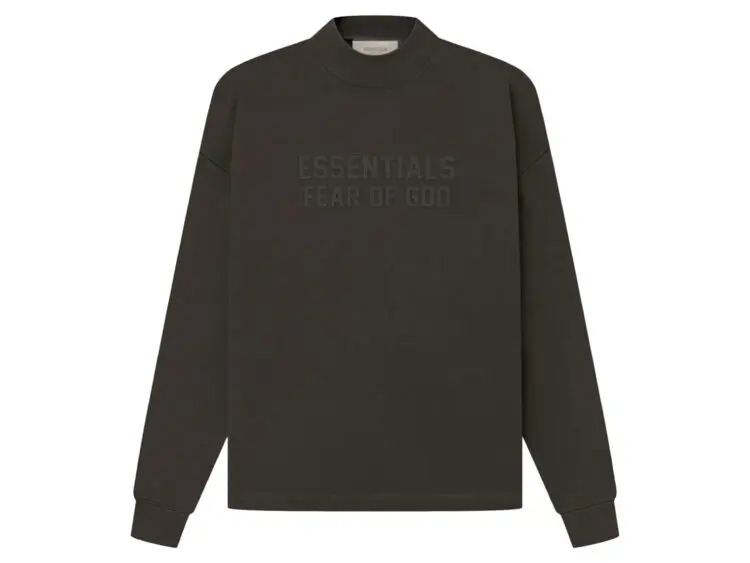 fear of god essentials relaxed crewneck off black