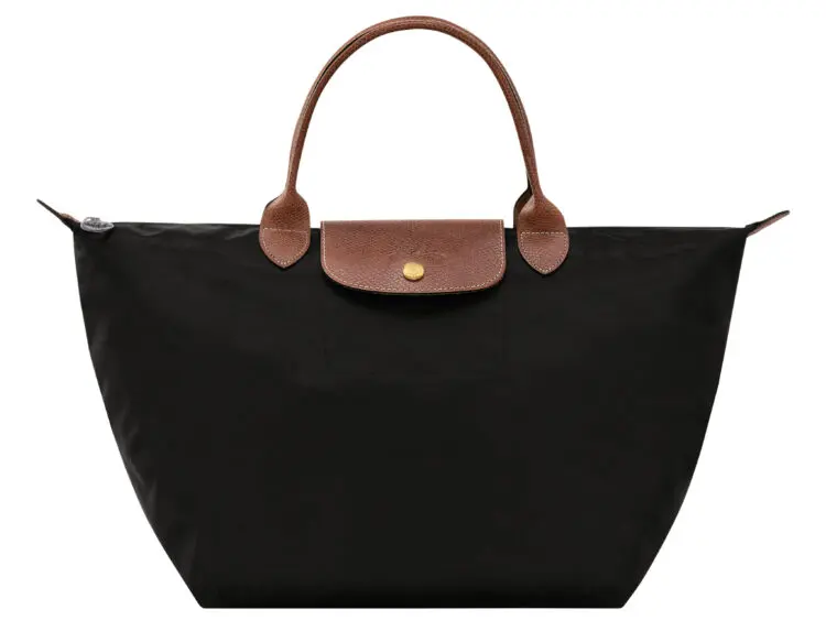 longchamp le pliage original medium handbag black