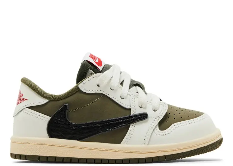 nike air jordan 1 retro low og sp travis scott medium olive (td)
