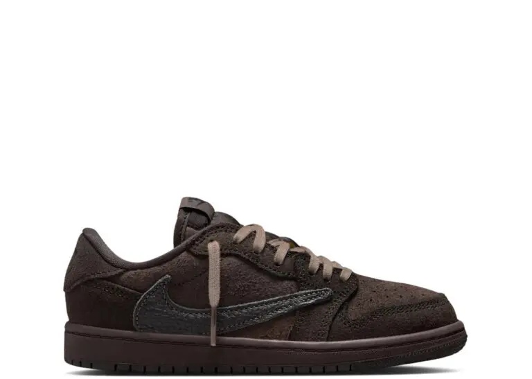 nike air jordan 1 retro low og sp travis scott velvet brown (ps)