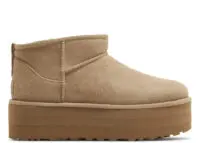 ugg classic ultra mini platform boot sand (w)
