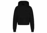 skims cotton fleece classic hoodie onyx