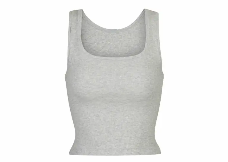 skims cotton rib tank light heather grey