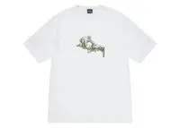 stussy worker tee white