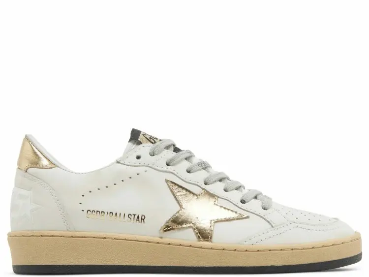 golden goose ball star gold star gold heel (w)