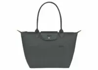 longchamp le pliage green medium tote bag graphite