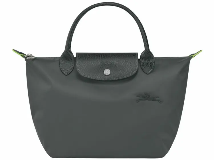 longchamp le pliage green small handbag graphite