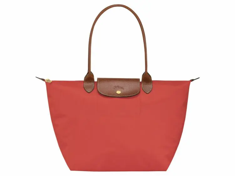 longchamp le pliage original large tote bag tomato