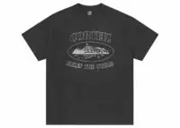 corteiz reflective alcatraz tee triple black