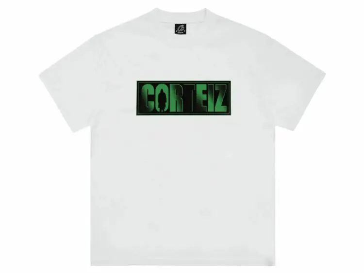 corteiz shadow man tee white