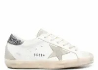 golden goose super star white dark grey glitter (w)