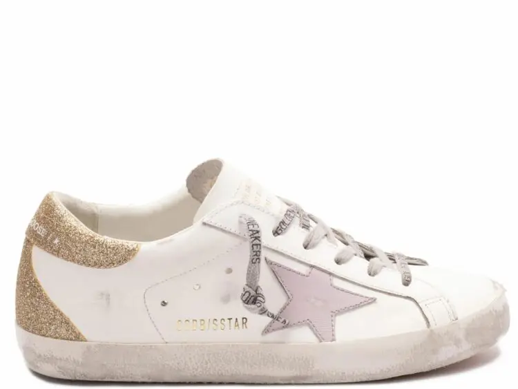 golden goose superstar white lilac platinum (w)