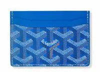 goyard saint sulpice sky blue card holder