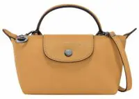 longchamp le pliage xtra xs pouch leather honey