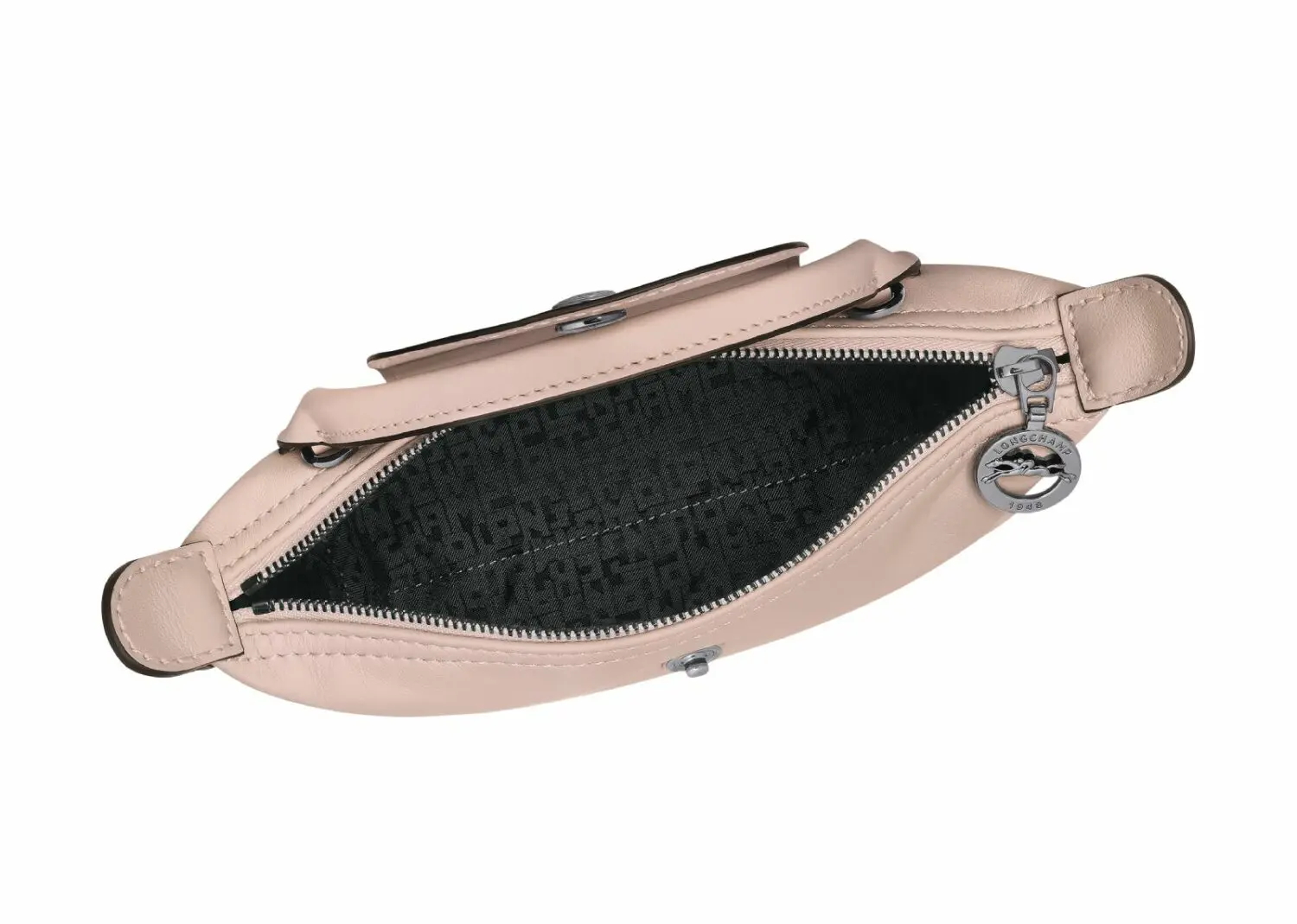 longchamp le pliage xtra xs pouch leather nude