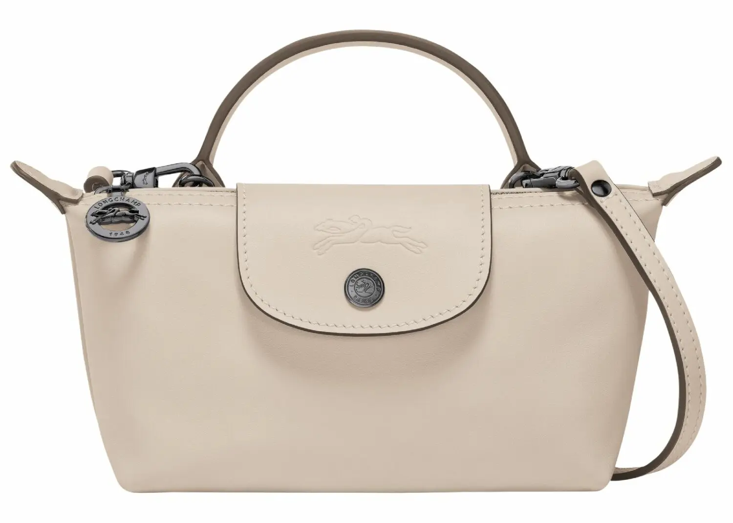 longchamp le pliage xtra xs pouch leather paper