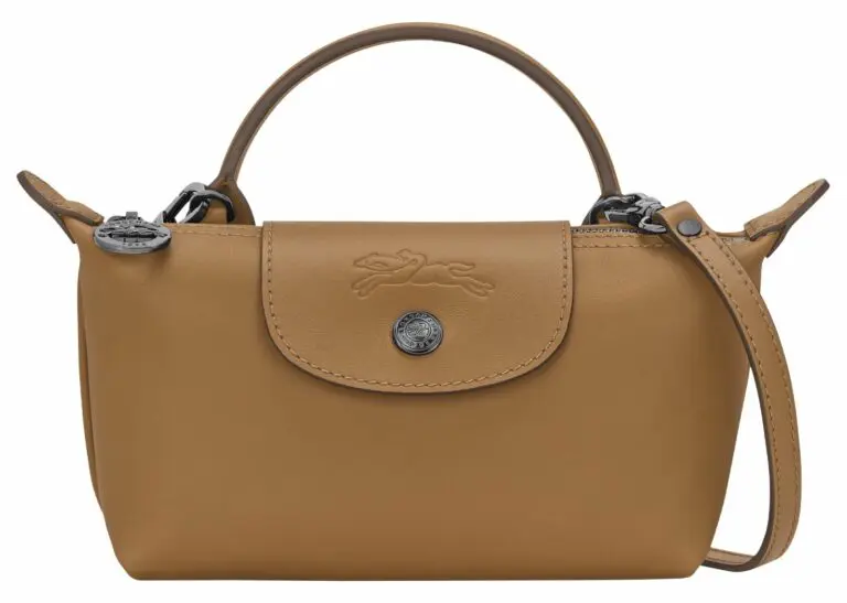 longchamp le pliage xtra xs pouch leather tobacco