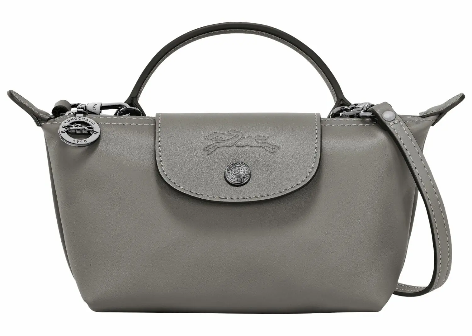 longchamp le pliage xtra xs pouch leather turtledove