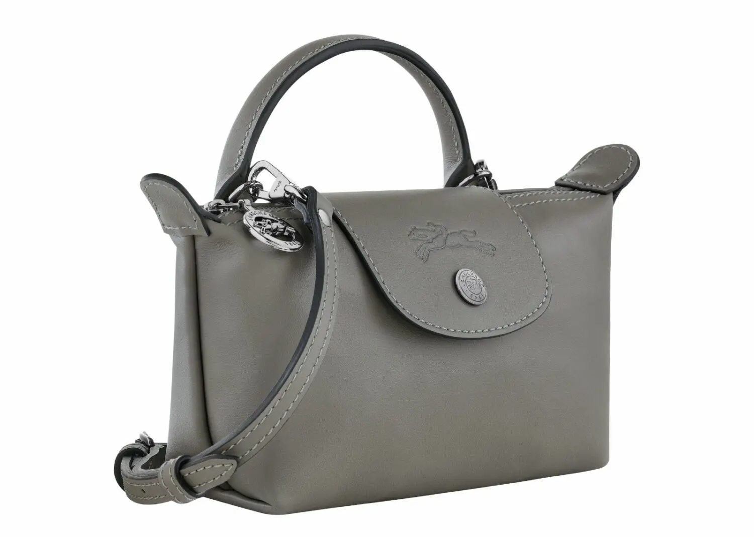 longchamp le pliage xtra xs pouch leather turtledove