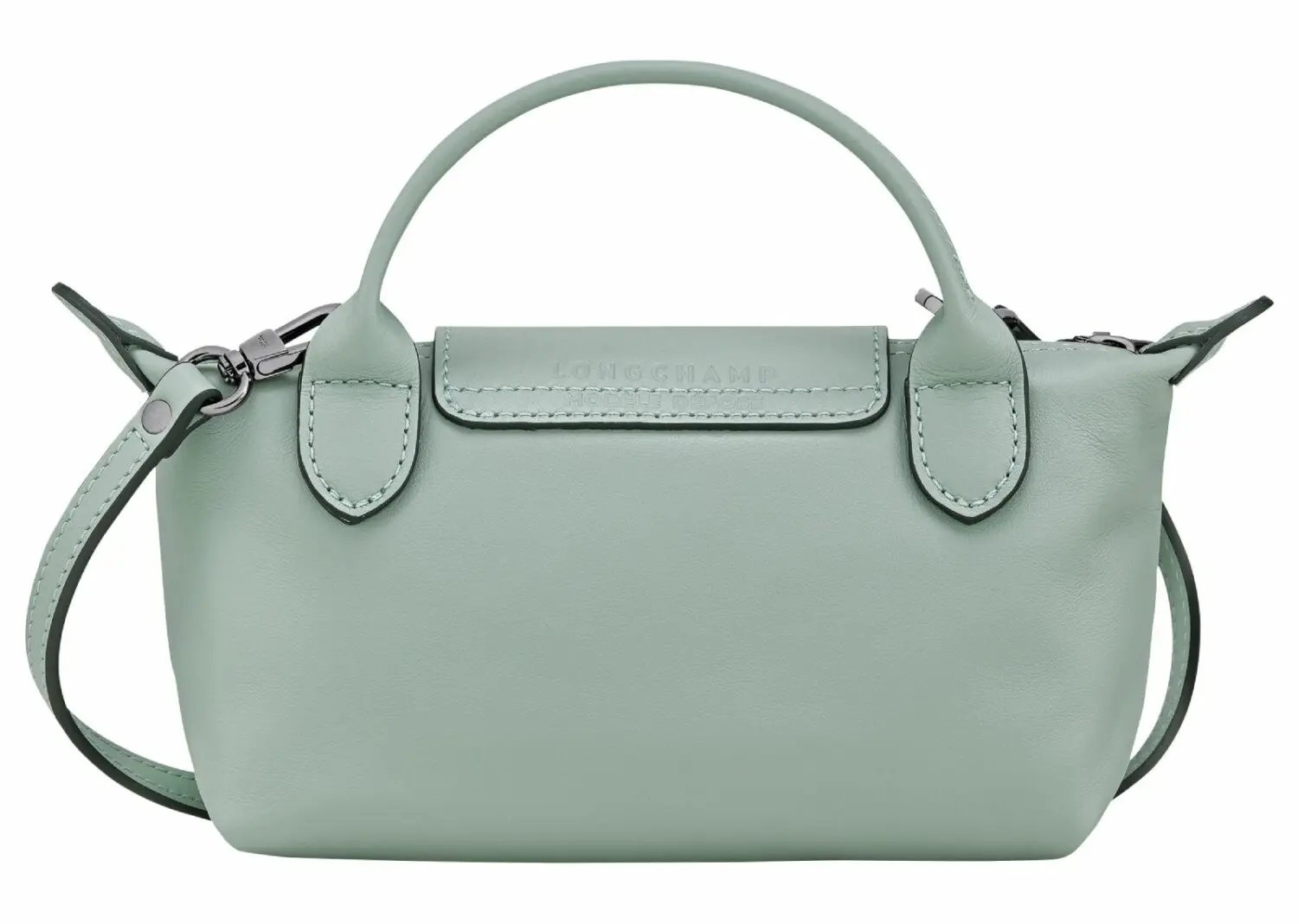 longchamp le pliage xtra xs pouch leather vervain