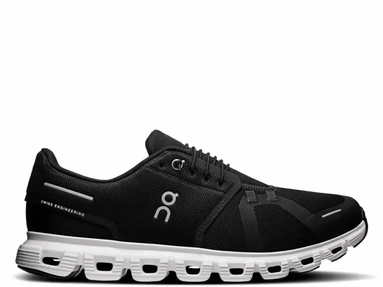 on running cloud 6 black white