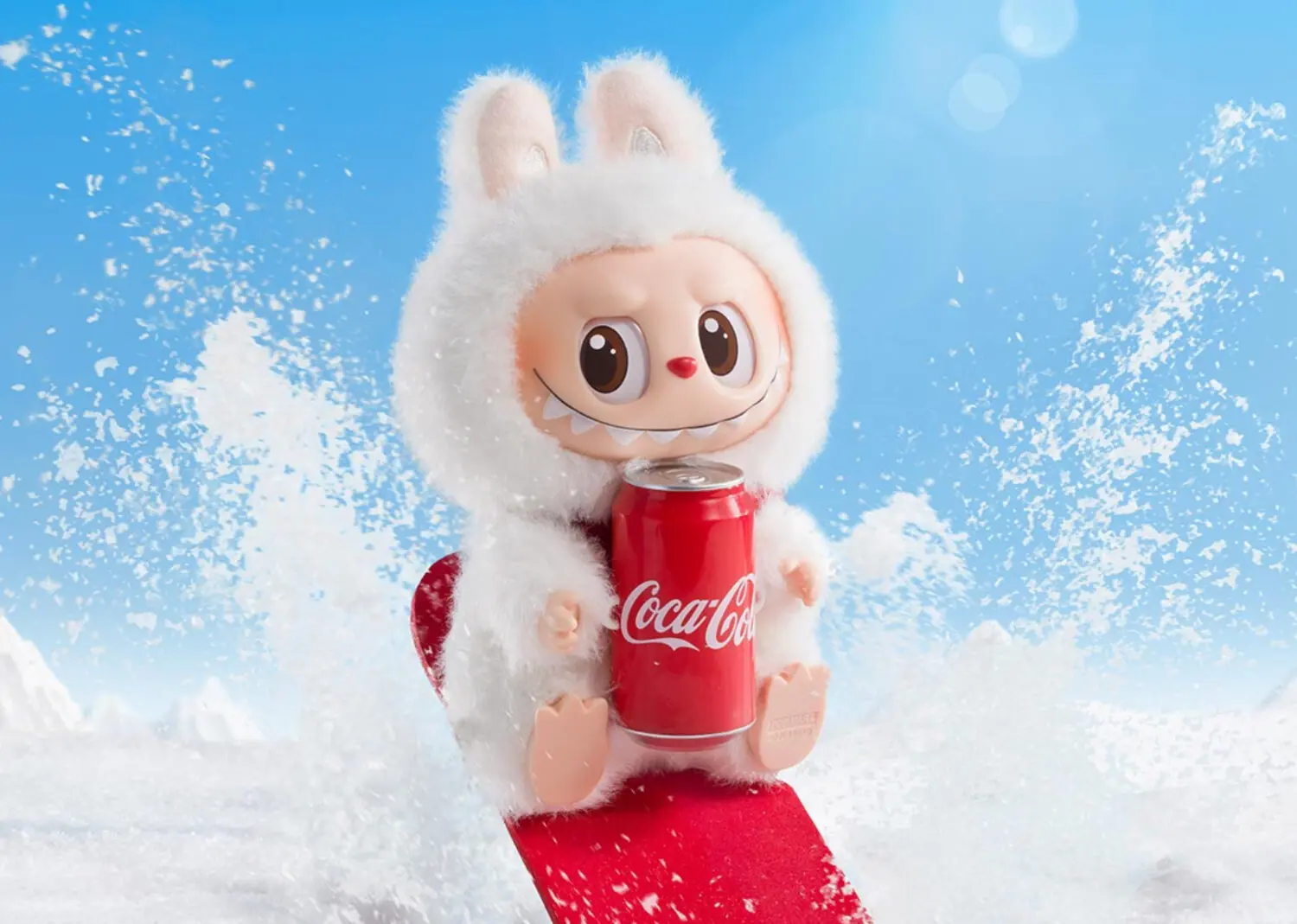 pop mart labubu the monsters coca cola series happy factor vinyl plush figure