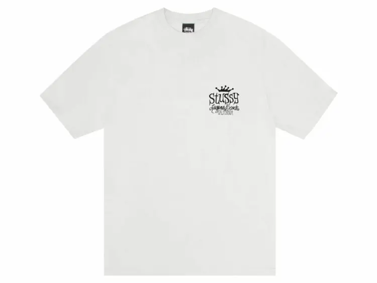 stüssy beach house tee pigment dyed natural