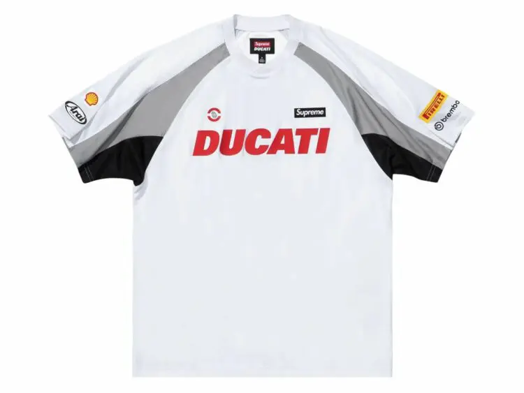 supreme ducati soccer jersey white