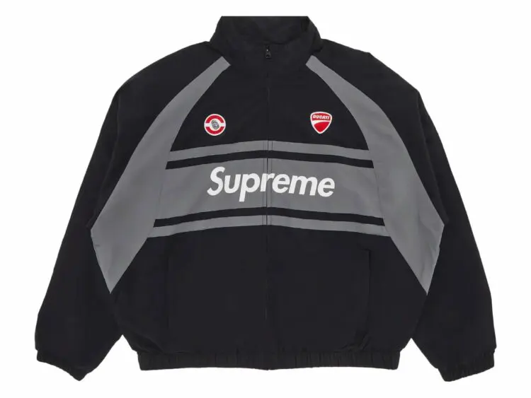 supreme ducati track jacket black