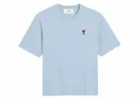 ami paris ami de coeur t shirt light blue