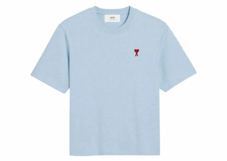 ami paris ami de coeur t shirt light blue