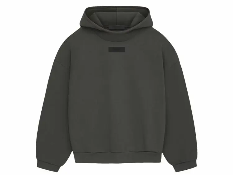 fear of god essentials pullover hoodie ink