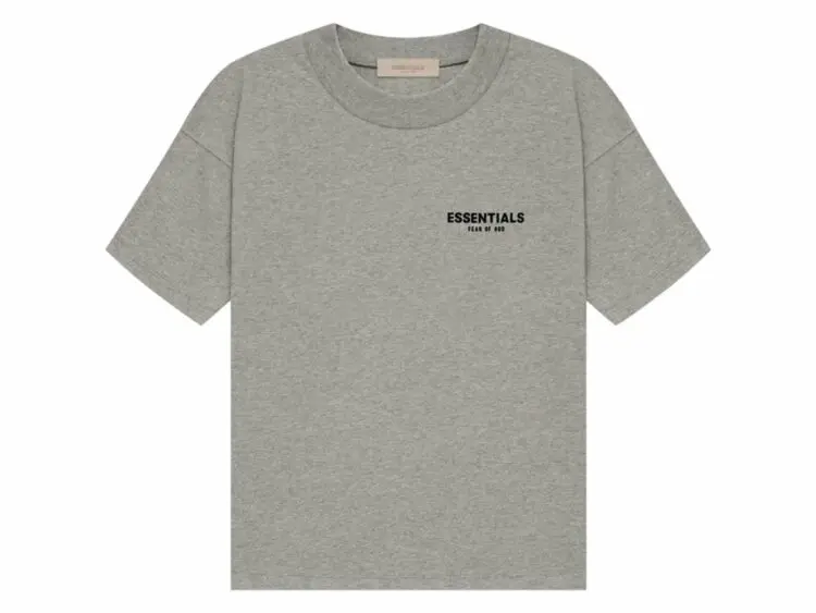 fear of god essentials t shirt (ss22) dark oatmeal