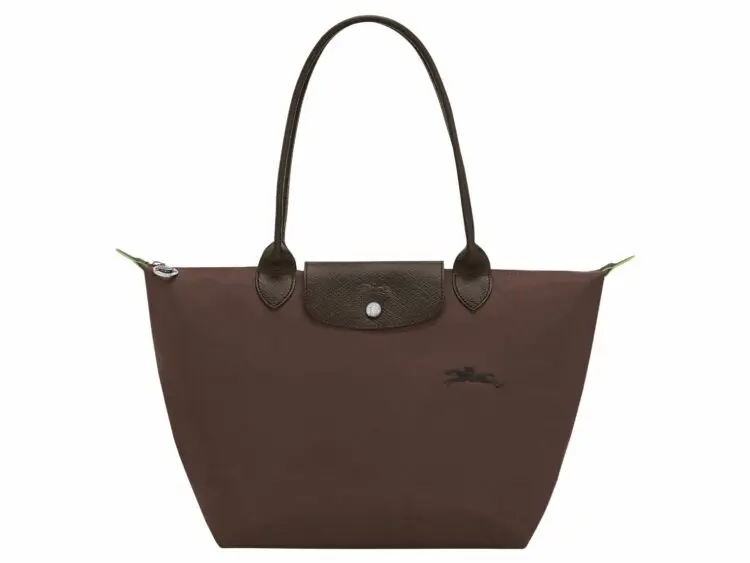 longchamp le pliage green medium tote bag mocha