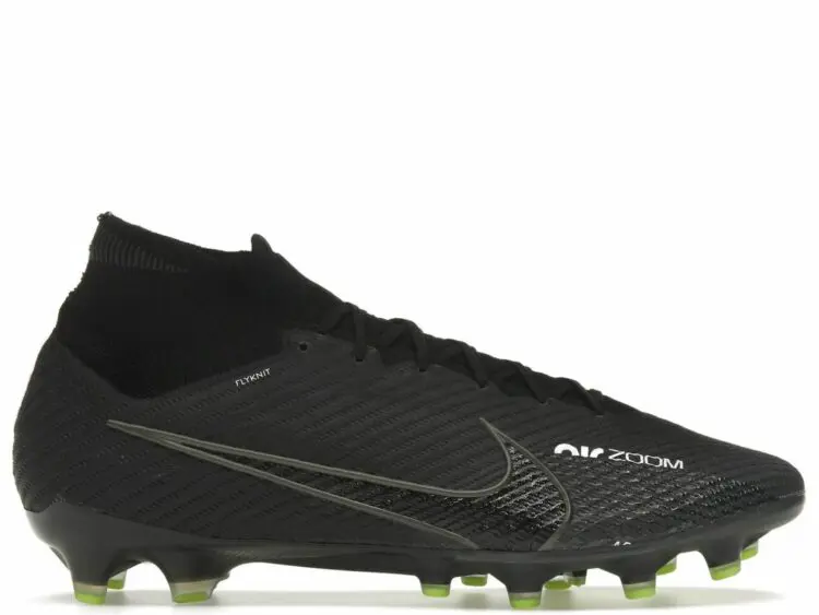nike zoom mercurial superfly 9 elite ag pro black white volt