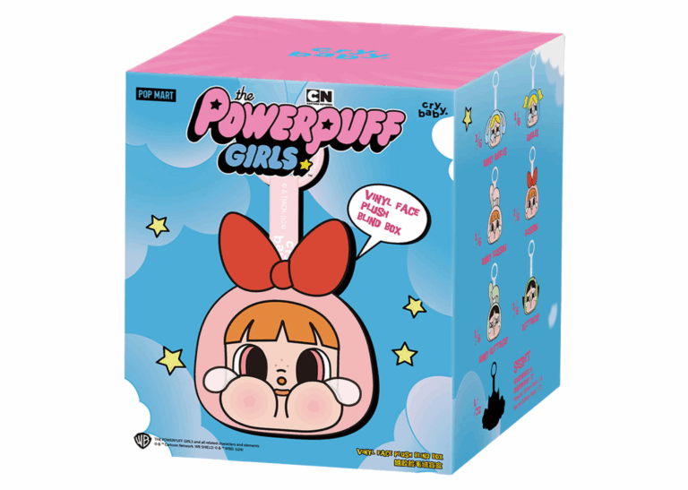 pop mart crybaby x powerpuff girls series vinyl face plush single blind box