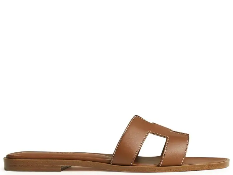 hermes oran sandal gold box calfskin leather