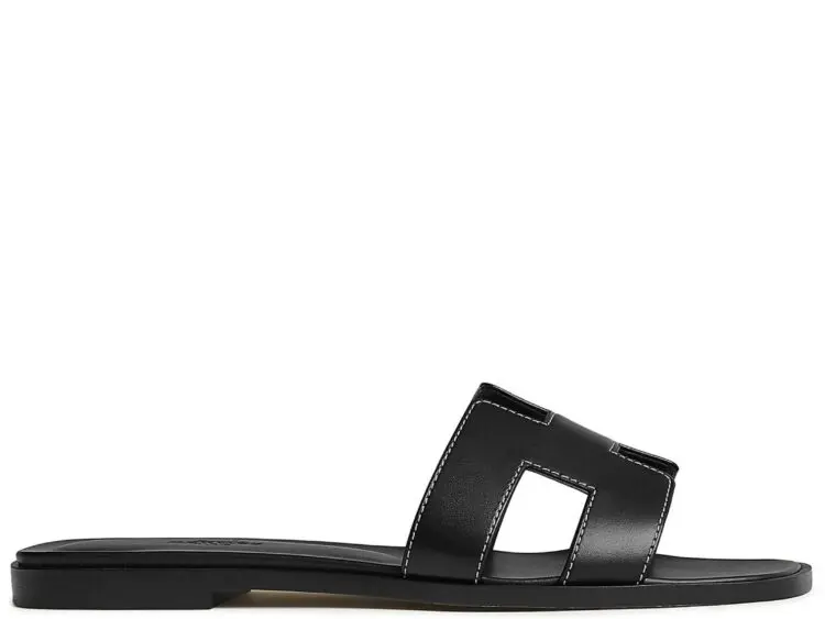 hermes oran sandal nior box calfskin leather