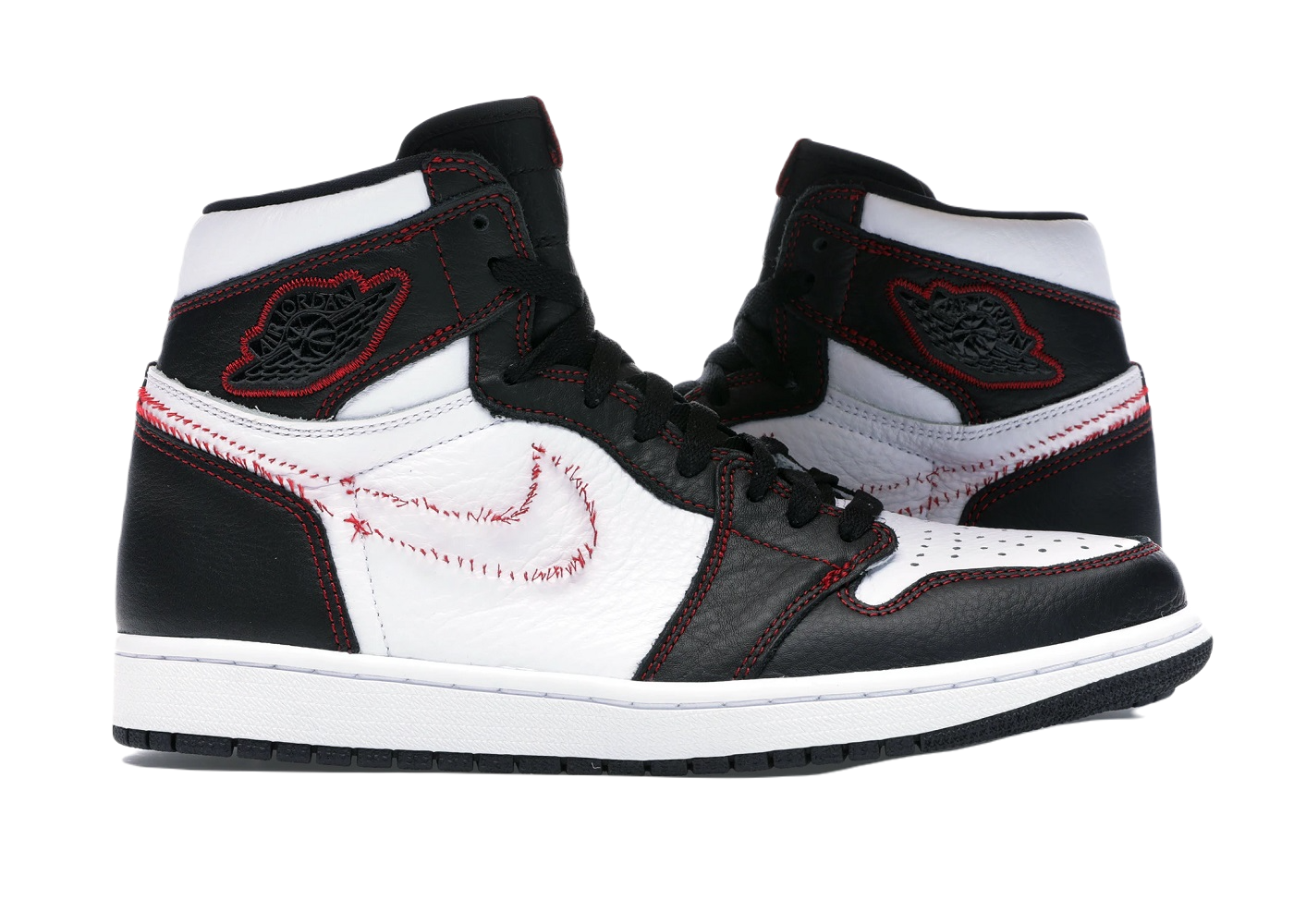 Nike Air Jordan 1 Retro High Defiant White Black Gym Red