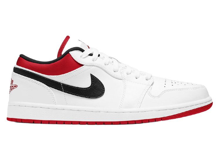 Nike Air Jordan 1 Low White University Red Black