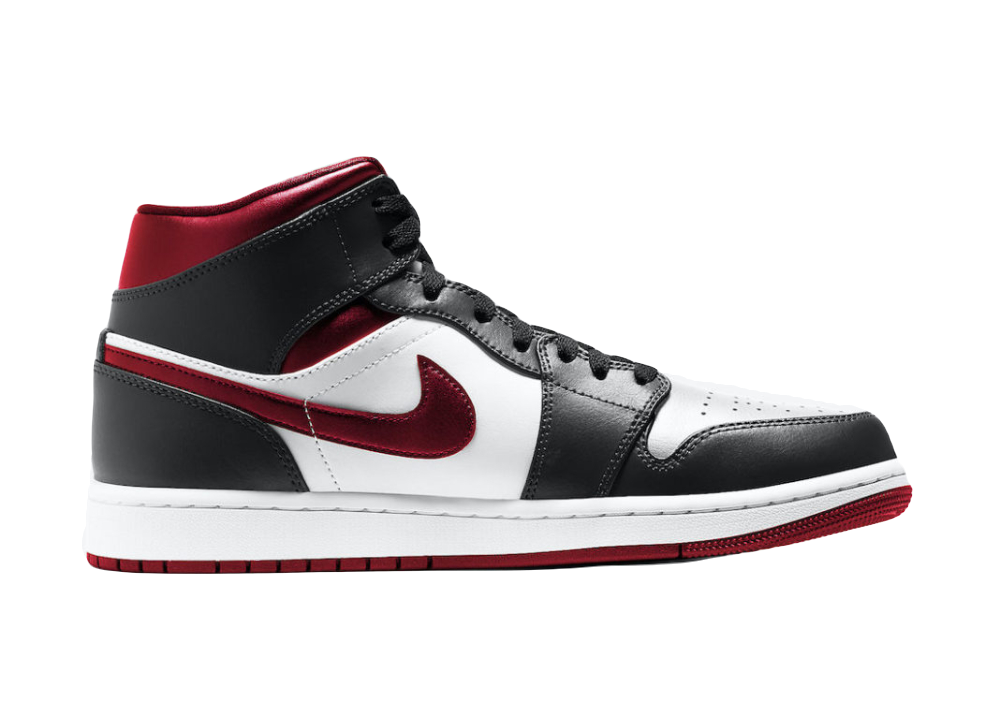 Nike Air Jordan 1 Mid Gym Red Black White 554724 122 Sneaker Baker
