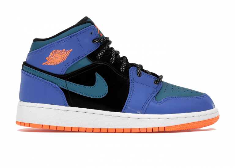 Nike Air Jordan 1 Mid Racer Blue Green Abyss (GS) - 554725-440