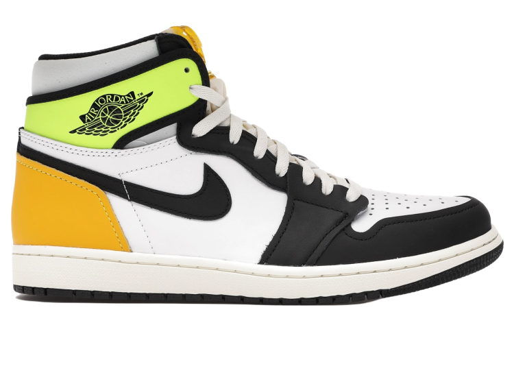 Nike Air Jordan 1 Retro High White Black Volt University Gold