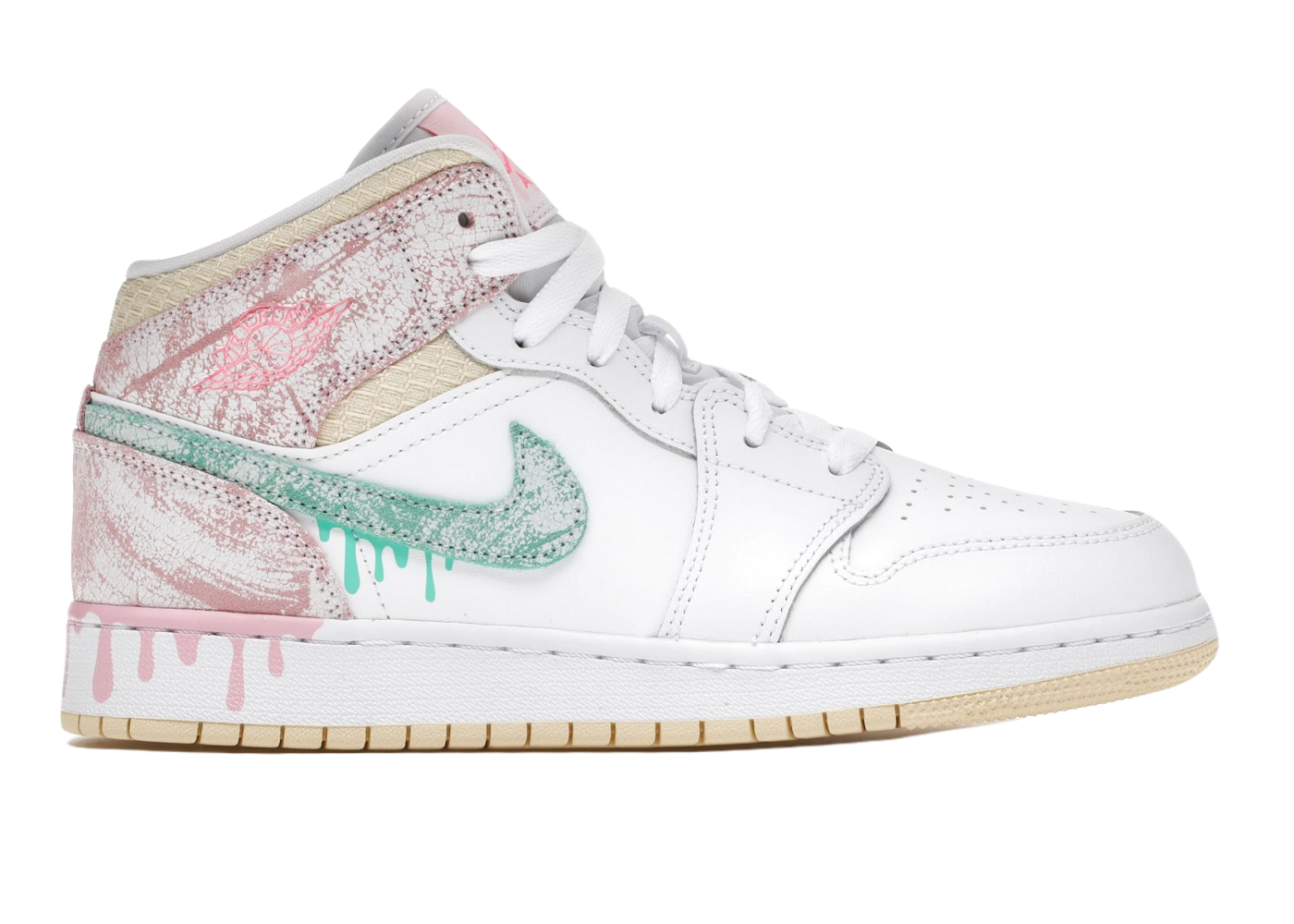 Nike Air Jordan 1 Mid Paint Drip (GS)