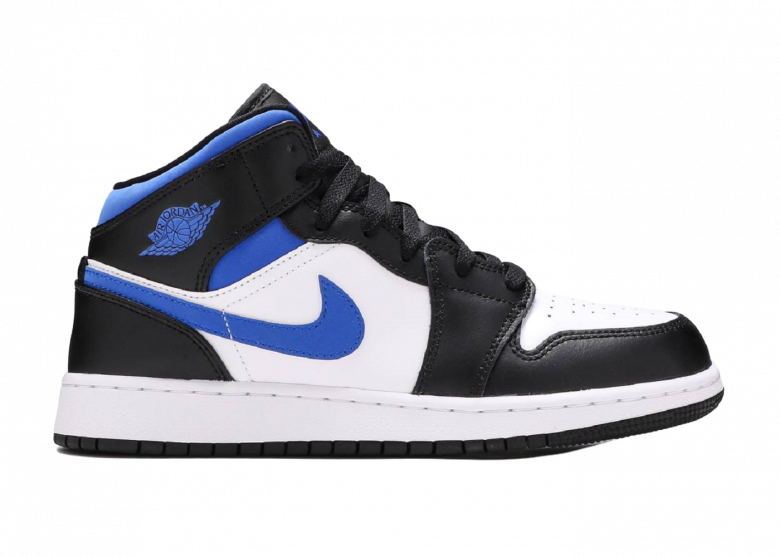 nike air jordan 1 mid royal black white