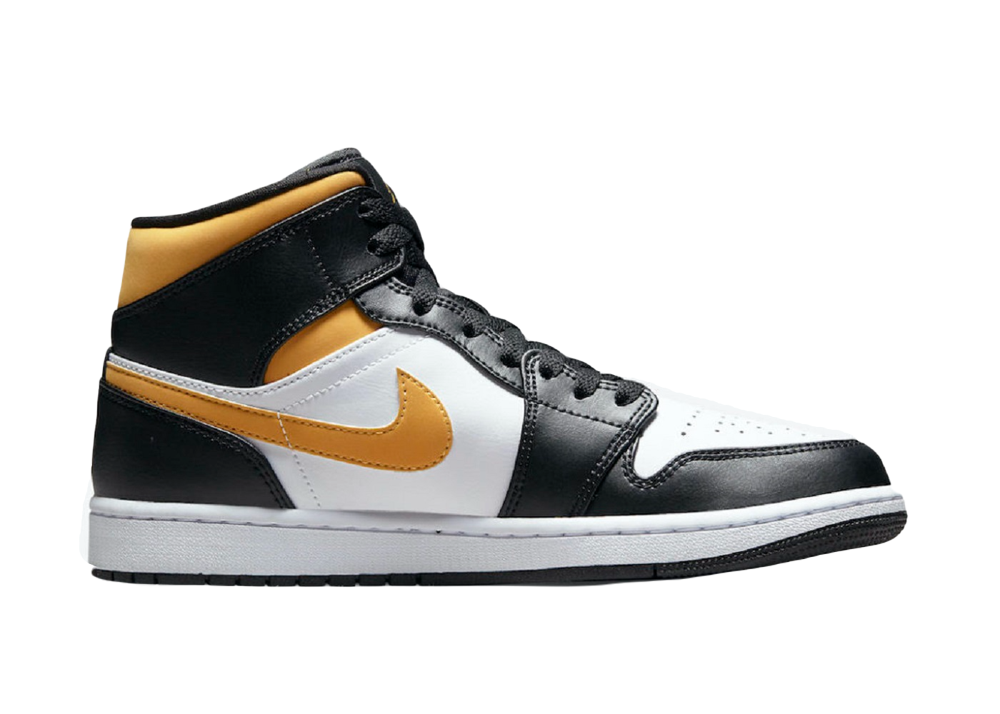 Nike Air Jordan 1 Mid White Pollen Black