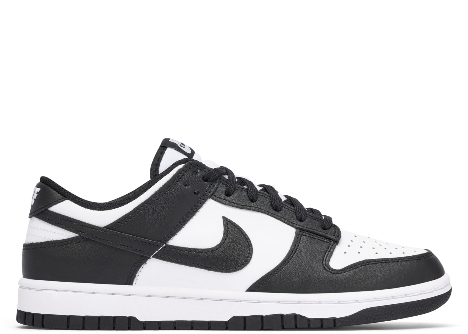 nike dunk low white black (2021) (w)