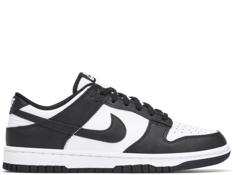 nike dunk low white black (2021) (w)